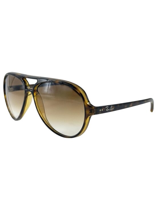 Ray-Ban Accessories - Ray Ban Cats 5000 RB4125 Retro Tortoise Aviator Gradient Sunglasses Case
